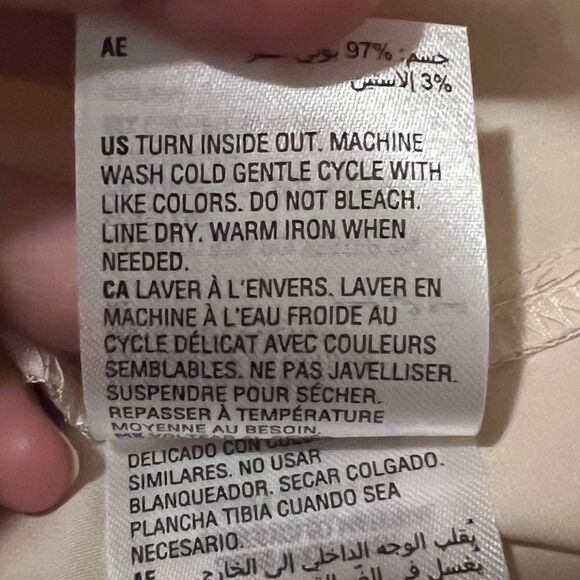 Bar III Womens Bow-Tie Long-Sleeve Blouse Flax Suit Separate Extra Large NWT - Picture 8 of 9